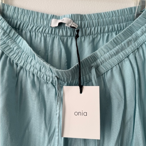 Onia Chloe wide leg slit coverup pants-Aqua-Medium NWT - Picture 10 of 10